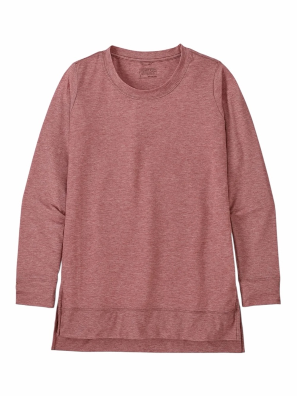 Women's Long-Sleeved Glorya Side-Slit Top Rosehip Small